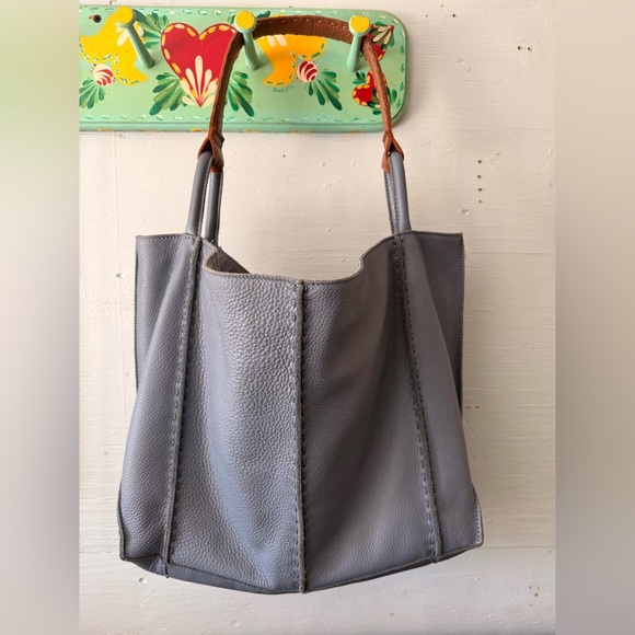 The Sak blue leather tote bag - Picture 3 of 6